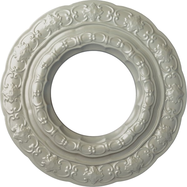 Ekena Millwork Lisbon Ceiling Medallion (Fits Canopies up to 7"), Hand-Painted Flash Copper, 15 3/8"OD x 7"ID x 1"P CM15LIFCS - main
